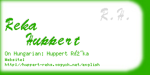 reka huppert business card